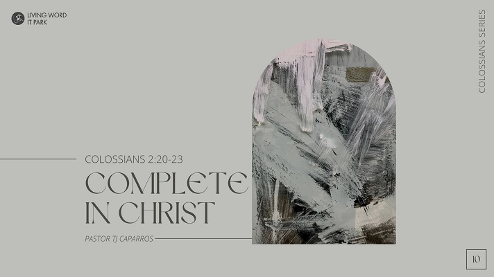 Complete In Christ