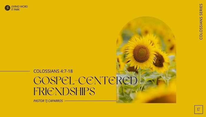 Gospel-Centered Friendships