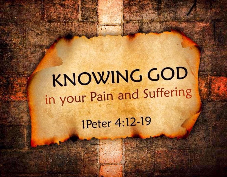 Knowing God in your Pain and Suffering