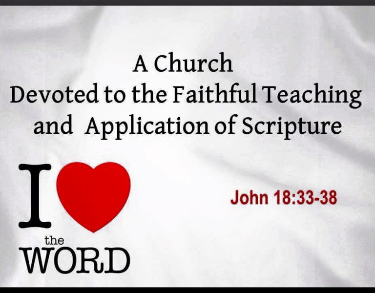 A Church Devoted to the Faithful Teaching and Application of Scripture