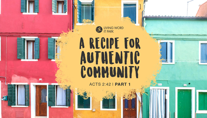 A Recipe for Authentic Community